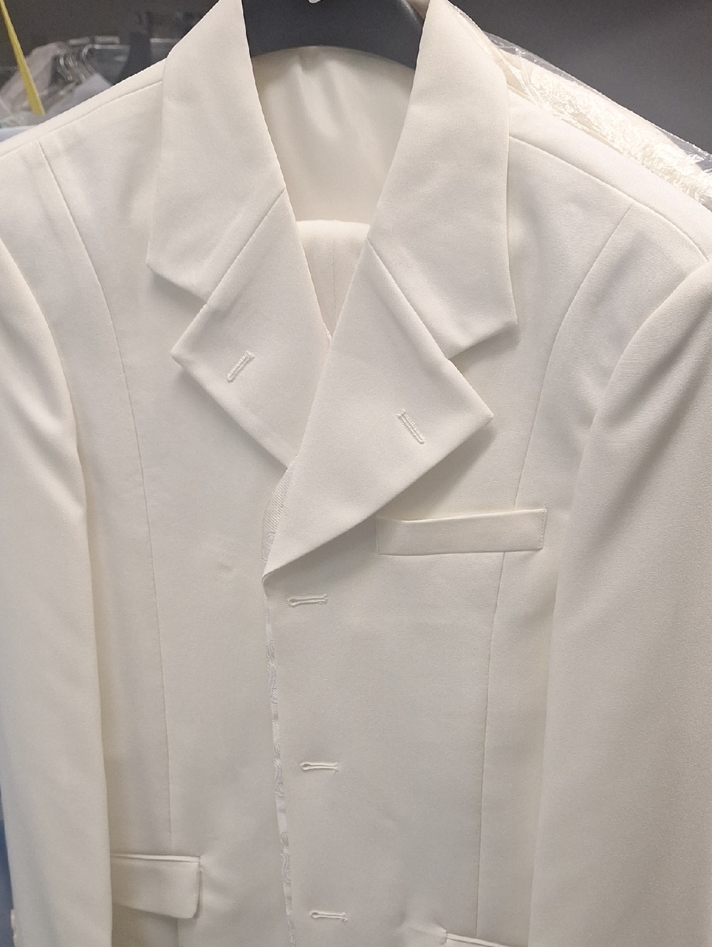 Boys Cream Notch Lapel Blazer